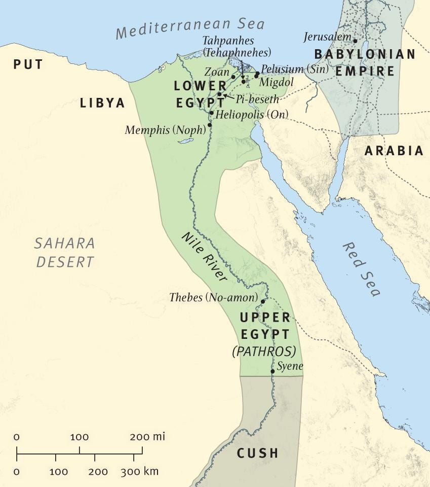 kaart van bybelse Ethiopië