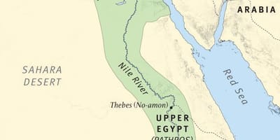 Kaart van bybelse Ethiopië
