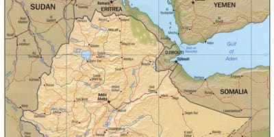 Kaart van die Ethiopiese kartering agentskap webwerf