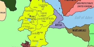 Kaart van die Ethiopiese ryk