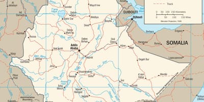 Nuwe Ethiopië kaart